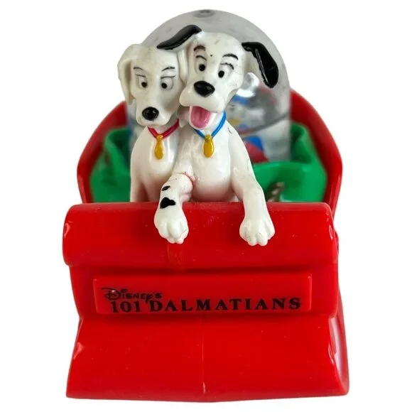 1996 McDonalds Disney 101 Dalmatians Christmas Ornaments Snow Globe Dome Vintage - Picture 7 of 12